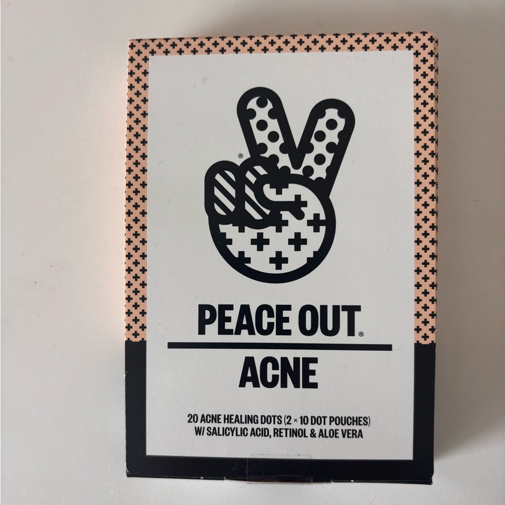 Peace Out Acne Salicyclic Healing Dots Pimple Patches 20 Pack BRAND NEW SEALED